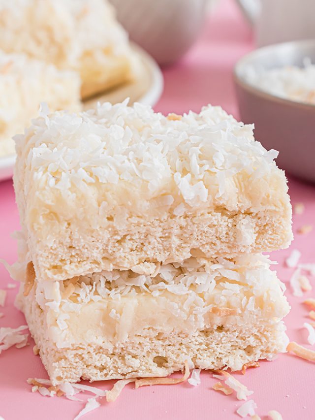 Frosted Coconut Bars