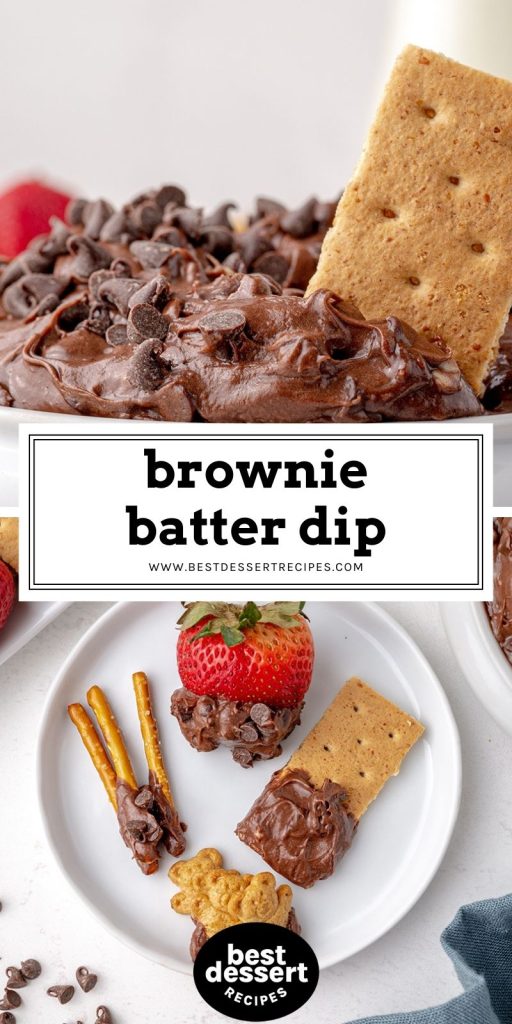 brownie batter dip recipe for pinterest 