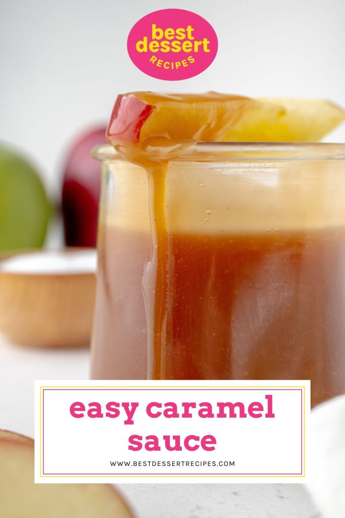 apple dripping with easy caramel sauce