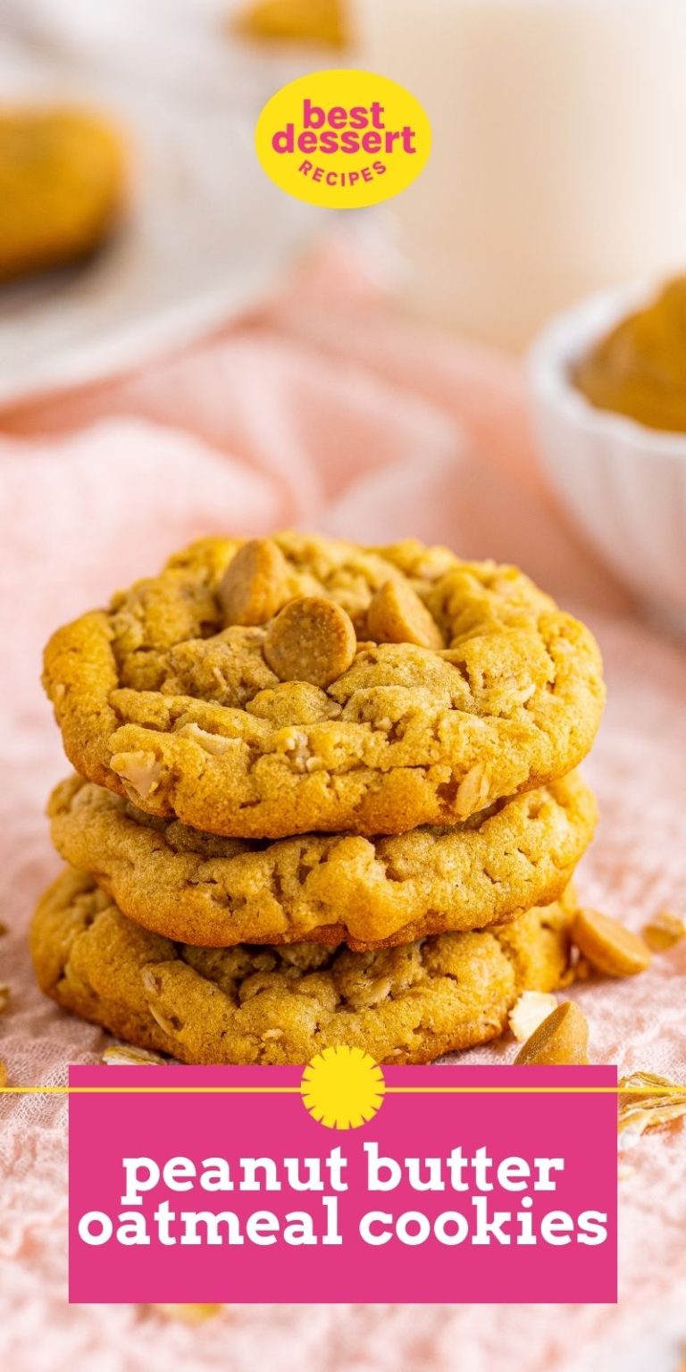 EASY Peanut Butter Oatmeal Cookies The Perfect Chewy Cookie Recipe!