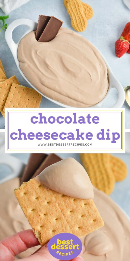 chocolate cheesecake dip recipe for pinterest