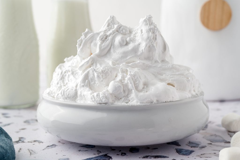 marshmallow creme in a bowl