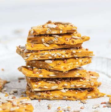 stack of sunflower seed brittle