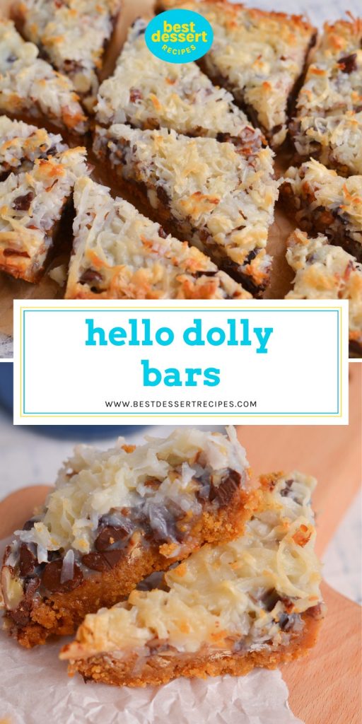 collage of seven layer bars for pinterest