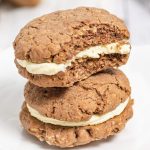 stack of two oatmeal cream pies