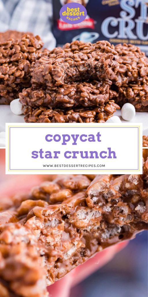 collage of star crunch for pinterest