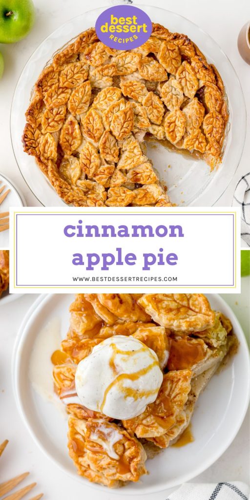 collage of apple pie for pinterest