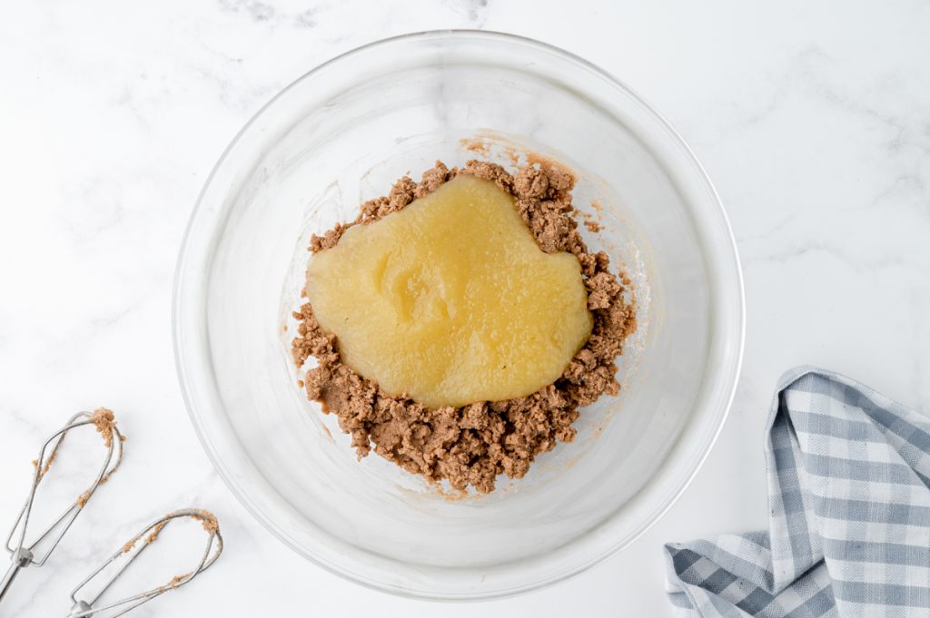 applesauce added to brownie batter