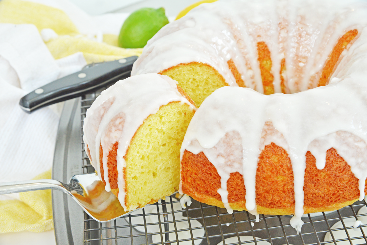 BEST 7UP Cake Recipe (Lemon Lime Bundt Cake W/ Easy Glaze!)